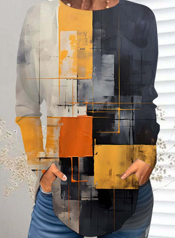 Piiriülene väliskaubandus, uued Euroopa ja Ameerika pullover-lilledega sügis- ja talvised ümara kaelusega naiste jakid, 3D-printimine partii figuuriks