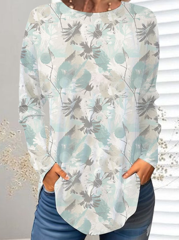 Piiriülene väliskaubandus, uued Euroopa ja Ameerika pullover-lilledega sügis- ja talvised ümara kaelusega naiste jakid, 3D-printimine partii figuuriks