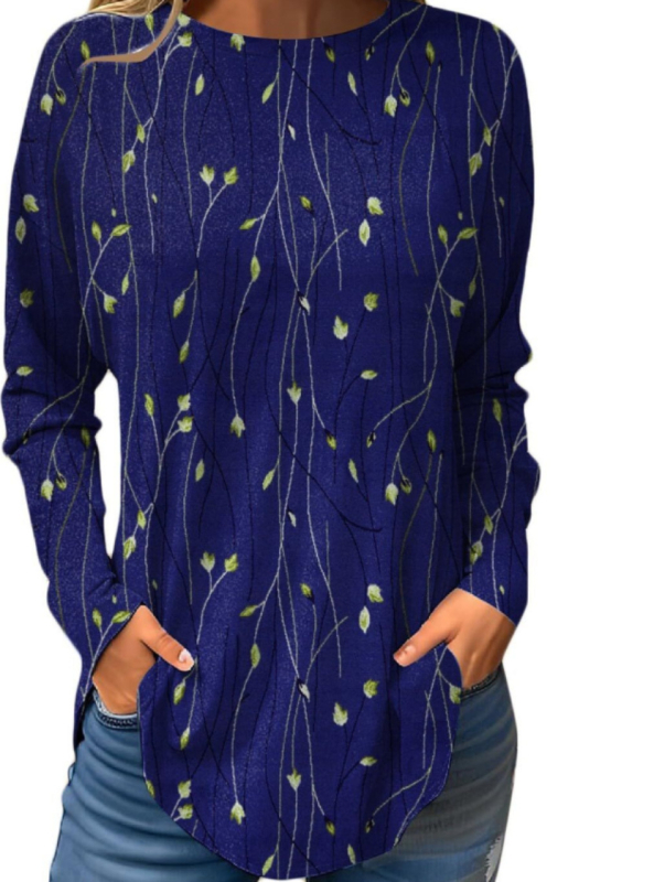 Piiriülene väliskaubandus, uued Euroopa ja Ameerika pullover-lilledega sügis- ja talvised ümara kaelusega naiste jakid, 3D-printimine partii figuuriks