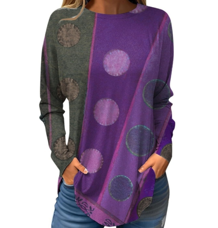 Piiriülene väliskaubandus, uued Euroopa ja Ameerika pullover-lilledega sügis- ja talvised ümara kaelusega naiste jakid, 3D-printimine partii figuuriks