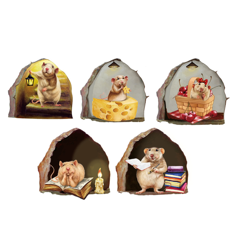 Eritellimusel valmistatud mitme stiiliga koomiksimaastiku, looduse, PVC-seina kleebised, kodu, magamistoa seinakaunistuse seinakleebised