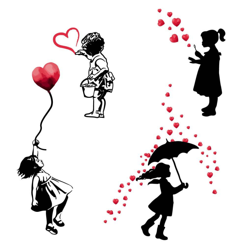 Eritellimusel valmistatud mitme stiiliga koomiksimaastiku, looduse, PVC-seina kleebised, kodu, magamistoa seinakaunistuse seinakleebised