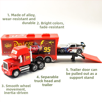 Car Story Uncle Mai Φορτηγό Container Racer Ολόσωμη φόρμα αυτοκινήτου από κράμα αλουμινίου για παιδιά