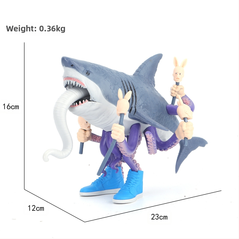 Piiriülene mägede ja merede klassika, figuuride kaunistused, Tungtungsahur, puidust pulkmees, kes kannab kingi, hainukk, hulgimüük