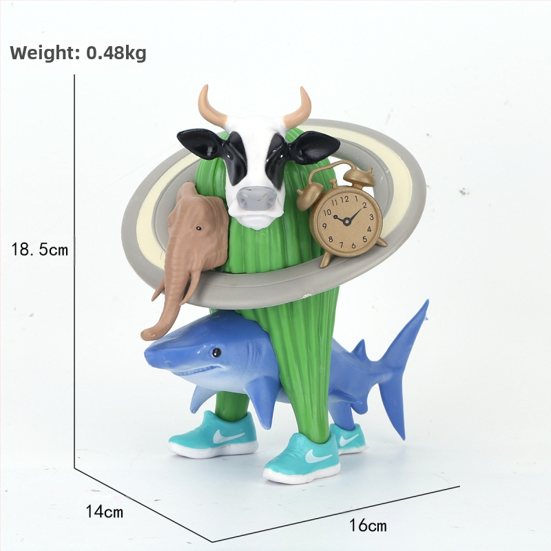 Piiriülene mägede ja merede klassika, figuuride kaunistused, Tungtungsahur, puidust pulkmees, kes kannab kingi, hainukk, hulgimüük