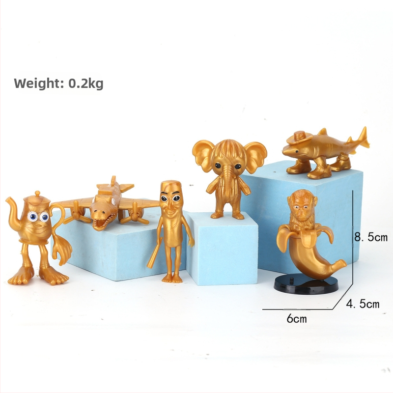 Piiriülene mägede ja merede klassika, figuuride kaunistused, Tungtungsahur, puidust pulkmees, kes kannab kingi, hainukk, hulgimüük