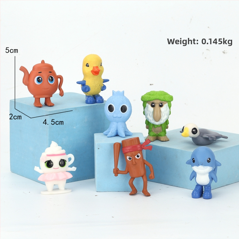 Piiriülene mägede ja merede klassika, figuuride kaunistused, Tungtungsahur, puidust pulkmees, kes kannab kingi, hainukk, hulgimüük