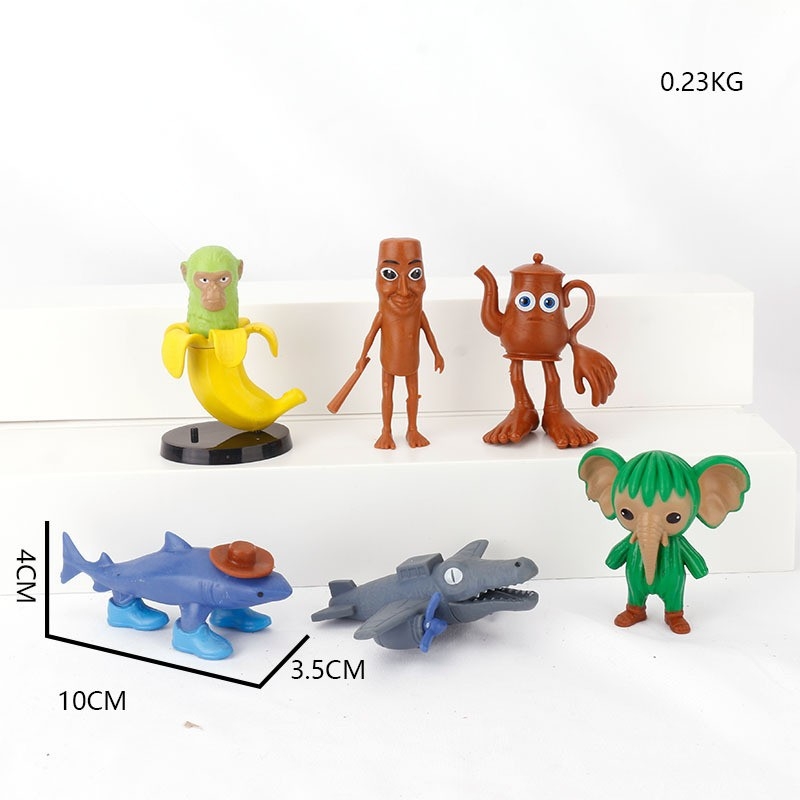 Piiriülene mägede ja merede klassika, figuuride kaunistused, Tungtungsahur, puidust pulkmees, kes kannab kingi, hainukk, hulgimüük