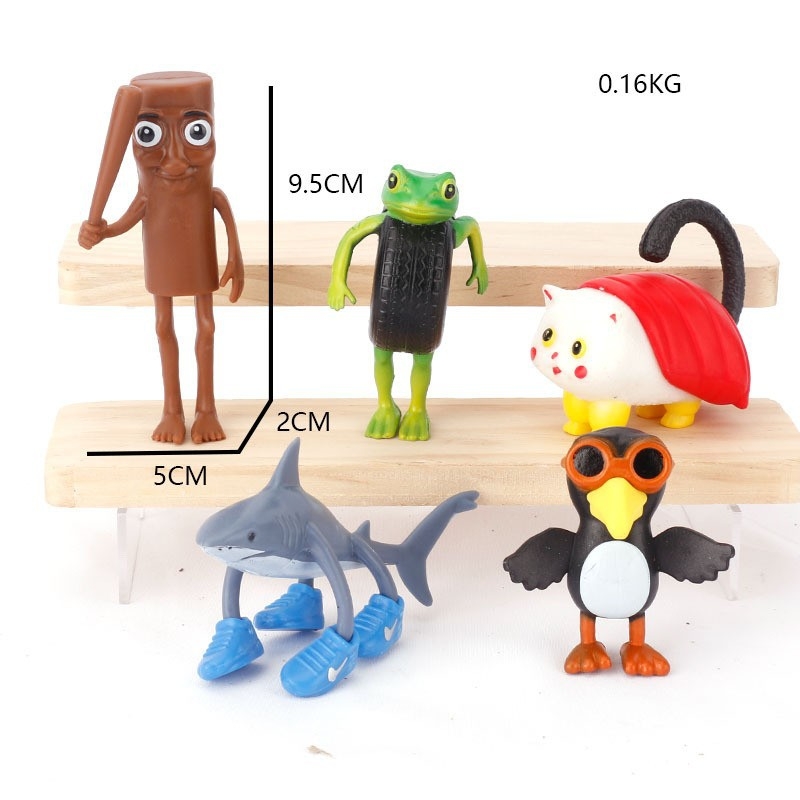 Piiriülene mägede ja merede klassika, figuuride kaunistused, Tungtungsahur, puidust pulkmees, kes kannab kingi, hainukk, hulgimüük