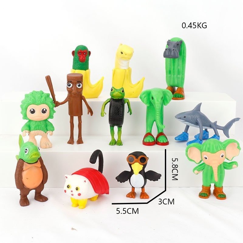 Piiriülene mägede ja merede klassika, figuuride kaunistused, Tungtungsahur, puidust pulkmees, kes kannab kingi, hainukk, hulgimüük