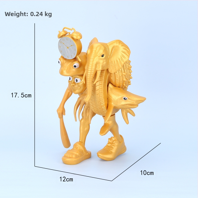 Piiriülene mägede ja merede klassika, figuuride kaunistused, Tungtungsahur, puidust pulkmees, kes kannab kingi, hainukk, hulgimüük