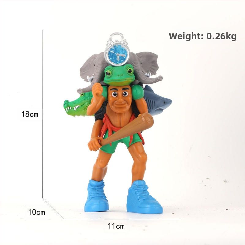 Piiriülene mägede ja merede klassika, figuuride kaunistused, Tungtungsahur, puidust pulkmees, kes kannab kingi, hainukk, hulgimüük