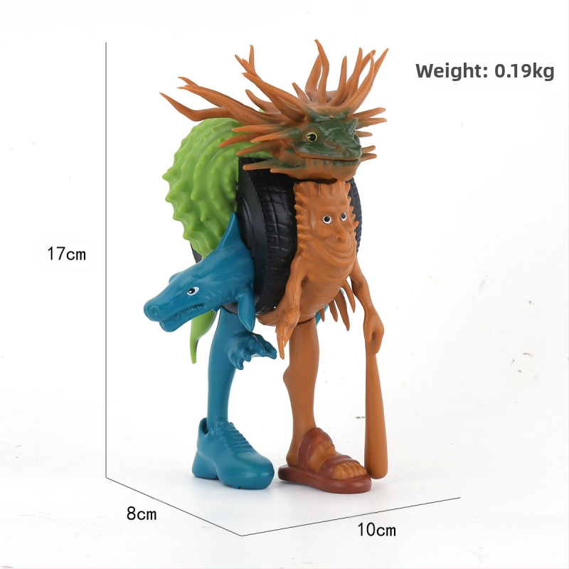 Piiriülene mägede ja merede klassika, figuuride kaunistused, Tungtungsahur, puidust pulkmees, kes kannab kingi, hainukk, hulgimüük