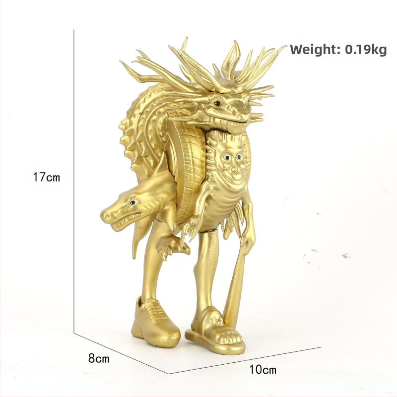 Piiriülene mägede ja merede klassika, figuuride kaunistused, Tungtungsahur, puidust pulkmees, kes kannab kingi, hainukk, hulgimüük