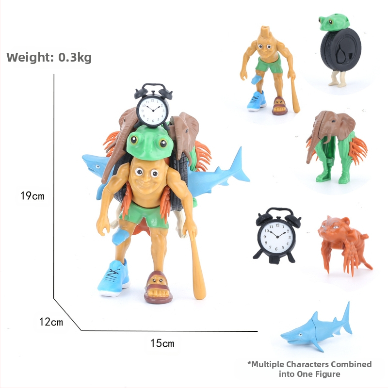 Piiriülene mägede ja merede klassika, figuuride kaunistused, Tungtungsahur, puidust pulkmees, kes kannab kingi, hainukk, hulgimüük
