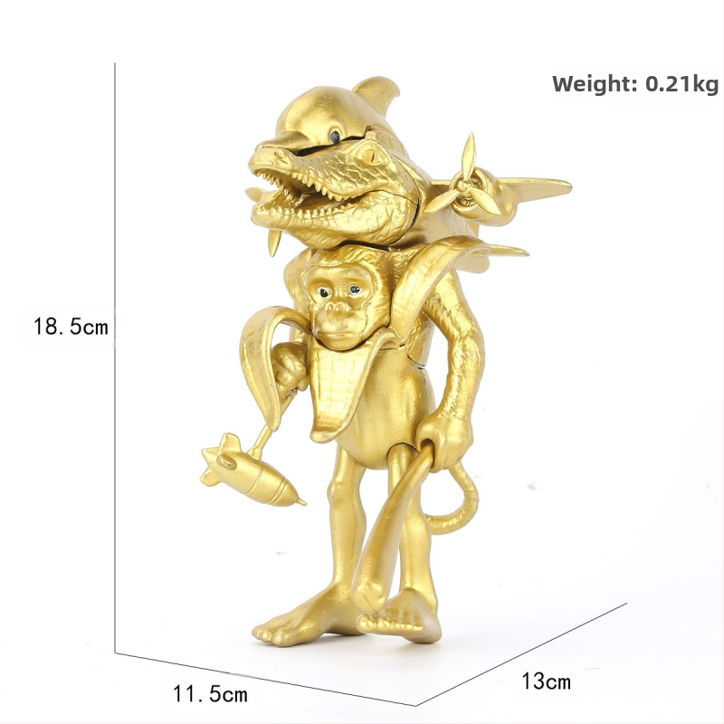 Piiriülene mägede ja merede klassika, figuuride kaunistused, Tungtungsahur, puidust pulkmees, kes kannab kingi, hainukk, hulgimüük