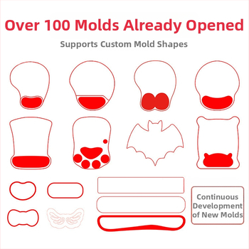 Σιλικόνης καρπό ποντίκι pad εργοστάσιο άμεσες πωλήσεις διασυνοριακή διαφήμιση μοτίβο πληκτρολόγιο στήριγμα χεριών καρπό στήριγμα καρπού mouse pad