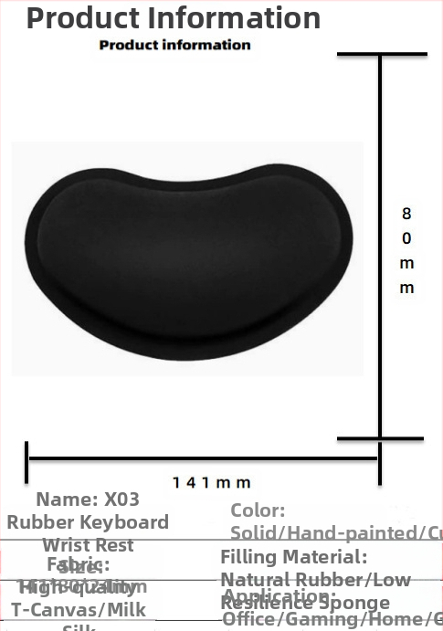 Silikoonist randmehiirepadi tehase otsemüük piiriülene reklaamimuster klaviatuuri käetugi randmetugi randmepadi hiirepadi