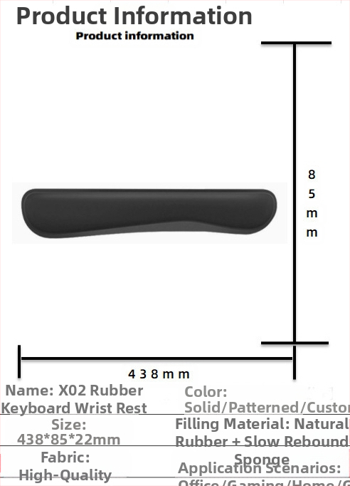 Silikoonist randmehiirepadi tehase otsemüük piiriülene reklaamimuster klaviatuuri käetugi randmetugi randmepadi hiirepadi