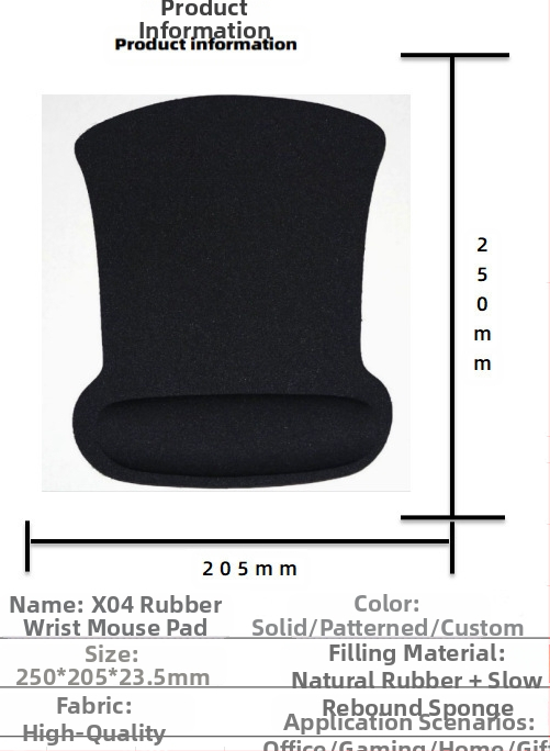 Silikoonist randmehiirepadi tehase otsemüük piiriülene reklaamimuster klaviatuuri käetugi randmetugi randmepadi hiirepadi