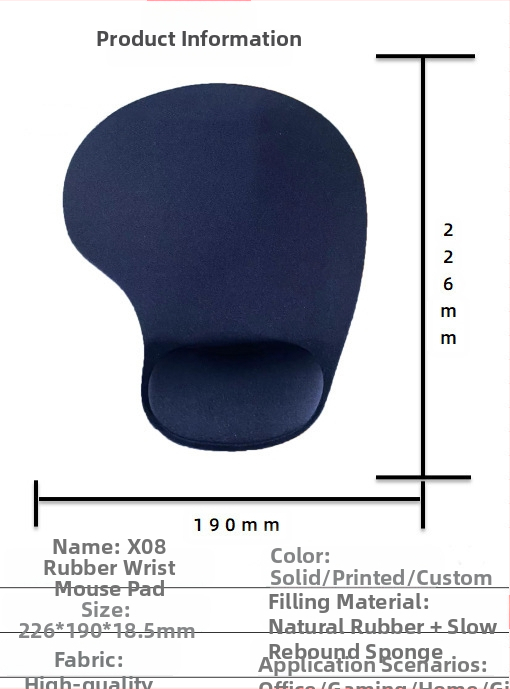 Silikoonist randmehiirepadi tehase otsemüük piiriülene reklaamimuster klaviatuuri käetugi randmetugi randmepadi hiirepadi