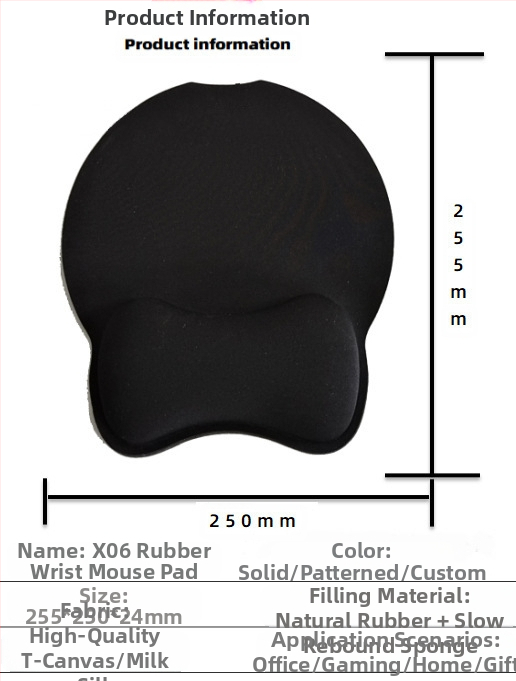 Silikoonist randmehiirepadi tehase otsemüük piiriülene reklaamimuster klaviatuuri käetugi randmetugi randmepadi hiirepadi