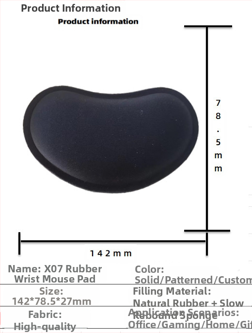 Silikoonist randmehiirepadi tehase otsemüük piiriülene reklaamimuster klaviatuuri käetugi randmetugi randmepadi hiirepadi