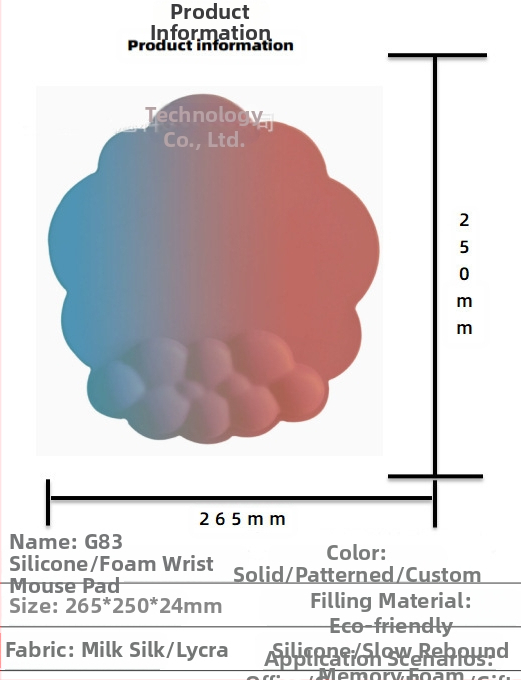 Silikoonist randmehiirepadi tehase otsemüük piiriülene reklaamimuster klaviatuuri käetugi randmetugi randmepadi hiirepadi