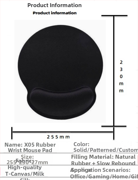 Silikoonist randmehiirepadi tehase otsemüük piiriülene reklaamimuster klaviatuuri käetugi randmetugi randmepadi hiirepadi