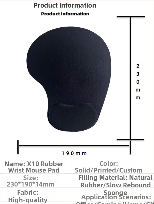 Silikoonist randmehiirepadi tehase otsemüük piiriülene reklaamimuster klaviatuuri käetugi randmetugi randmepadi hiirepadi