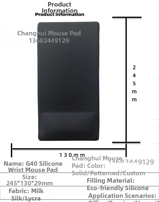 Silikoonist randmehiirepadi tehase otsemüük piiriülene reklaamimuster klaviatuuri käetugi randmetugi randmepadi hiirepadi