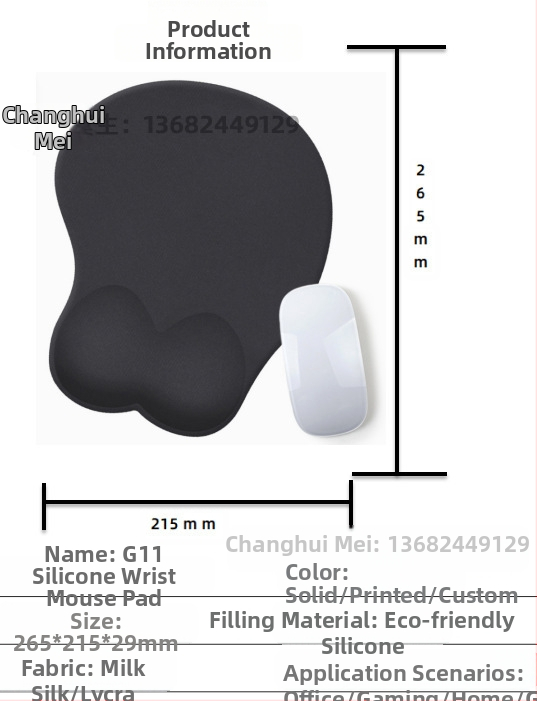 Silikoonist randmehiirepadi tehase otsemüük piiriülene reklaamimuster klaviatuuri käetugi randmetugi randmepadi hiirepadi