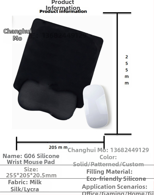 Silikoonist randmehiirepadi tehase otsemüük piiriülene reklaamimuster klaviatuuri käetugi randmetugi randmepadi hiirepadi