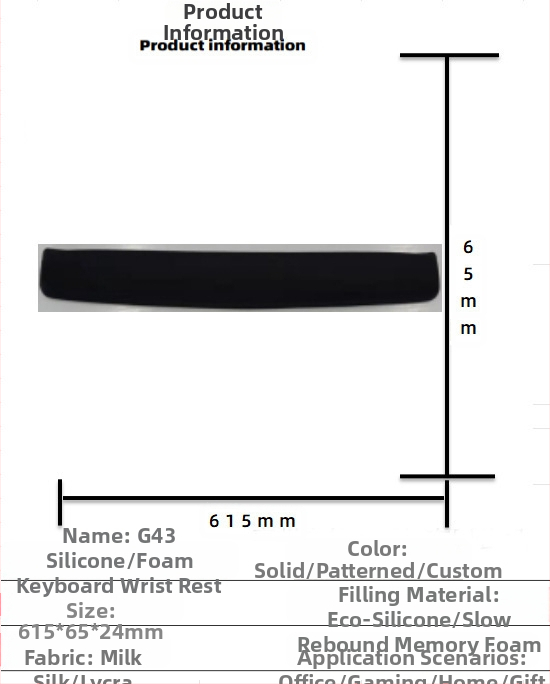 Silikoonist randmehiirepadi tehase otsemüük piiriülene reklaamimuster klaviatuuri käetugi randmetugi randmepadi hiirepadi