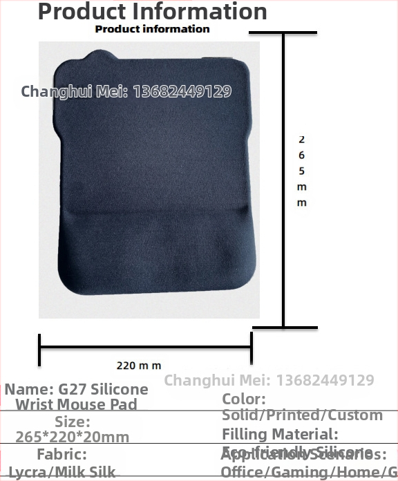 Silikoonist randmehiirepadi tehase otsemüük piiriülene reklaamimuster klaviatuuri käetugi randmetugi randmepadi hiirepadi