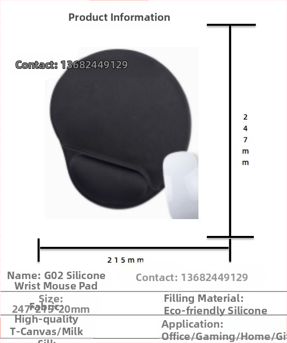 Silikoonist randmehiirepadi tehase otsemüük piiriülene reklaamimuster klaviatuuri käetugi randmetugi randmepadi hiirepadi