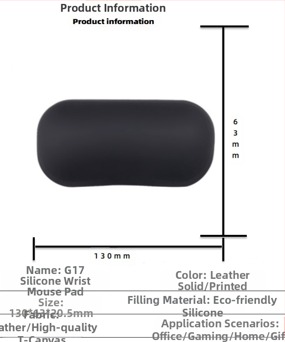 Silikoonist randmehiirepadi tehase otsemüük piiriülene reklaamimuster klaviatuuri käetugi randmetugi randmepadi hiirepadi