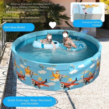 Vaikų buitinis baseinas Nepripučiamas suaugusiųjų kūdikių didelis lauko lauko sulankstomas baseinas plaukimo kibiras