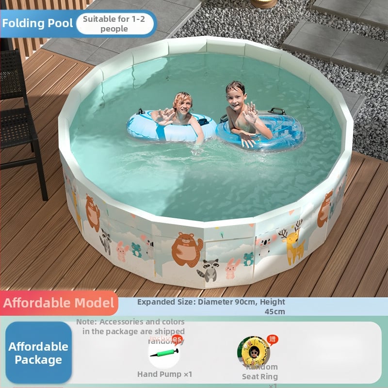 Vaikų buitinis baseinas Nepripučiamas suaugusiųjų kūdikių didelis lauko lauko sulankstomas baseinas plaukimo kibiras