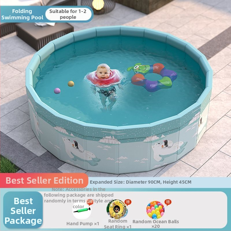 Vaikų buitinis baseinas Nepripučiamas suaugusiųjų kūdikių didelis lauko lauko sulankstomas baseinas plaukimo kibiras