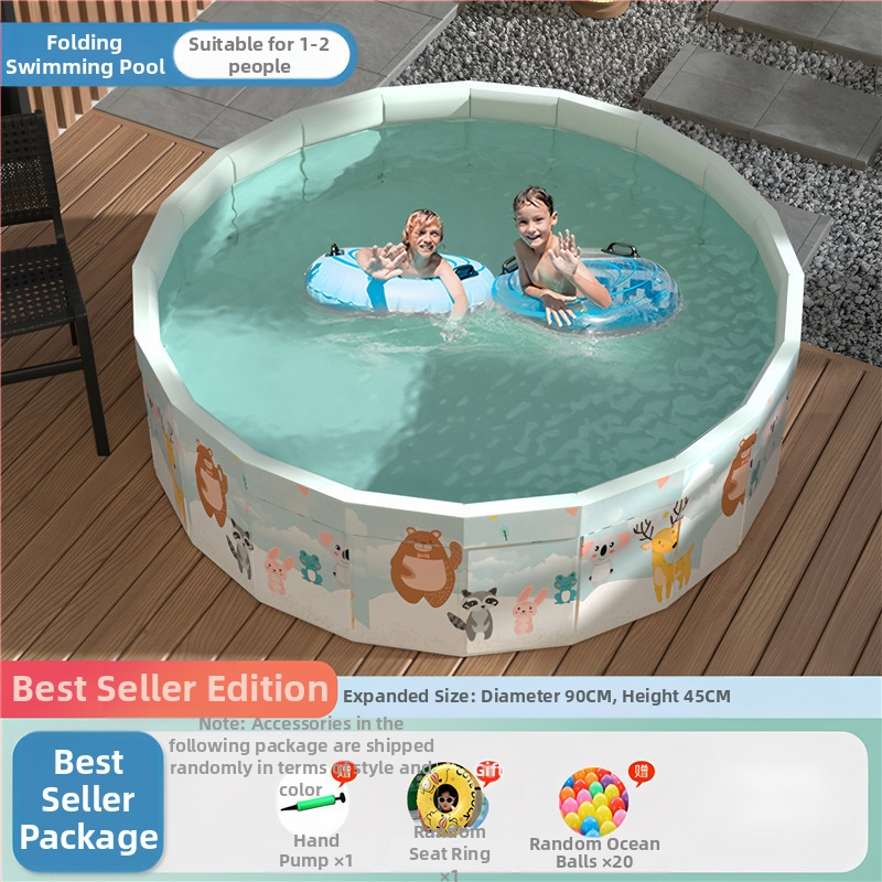 Vaikų buitinis baseinas Nepripučiamas suaugusiųjų kūdikių didelis lauko lauko sulankstomas baseinas plaukimo kibiras