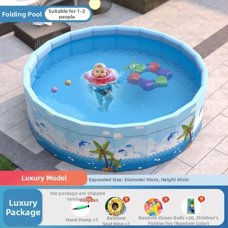 Vaikų buitinis baseinas Nepripučiamas suaugusiųjų kūdikių didelis lauko lauko sulankstomas baseinas plaukimo kibiras