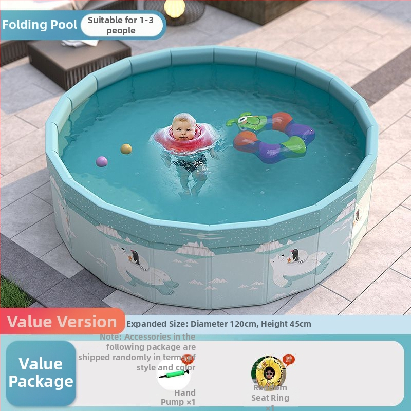 Vaikų buitinis baseinas Nepripučiamas suaugusiųjų kūdikių didelis lauko lauko sulankstomas baseinas plaukimo kibiras