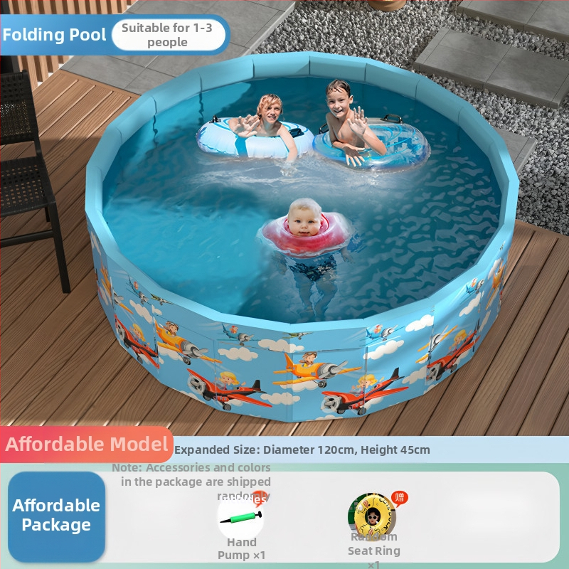 Vaikų buitinis baseinas Nepripučiamas suaugusiųjų kūdikių didelis lauko lauko sulankstomas baseinas plaukimo kibiras