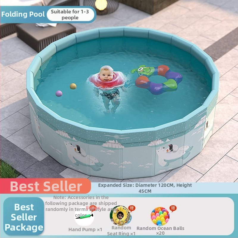 Vaikų buitinis baseinas Nepripučiamas suaugusiųjų kūdikių didelis lauko lauko sulankstomas baseinas plaukimo kibiras