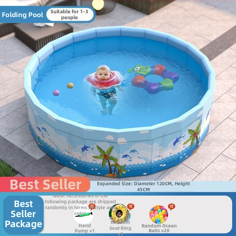 Vaikų buitinis baseinas Nepripučiamas suaugusiųjų kūdikių didelis lauko lauko sulankstomas baseinas plaukimo kibiras