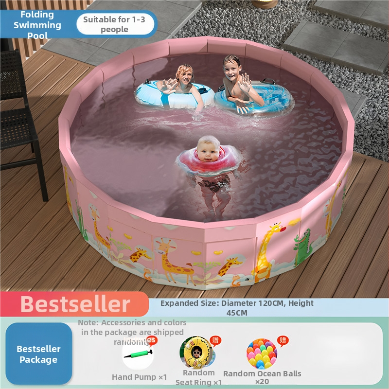 Vaikų buitinis baseinas Nepripučiamas suaugusiųjų kūdikių didelis lauko lauko sulankstomas baseinas plaukimo kibiras