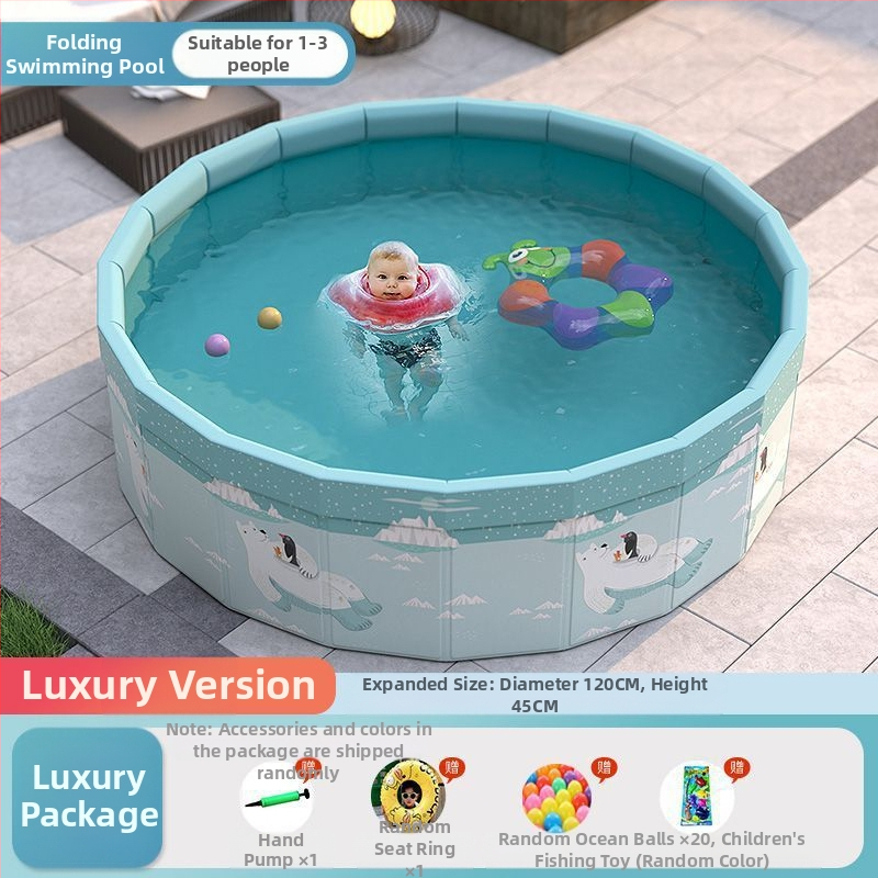 Vaikų buitinis baseinas Nepripučiamas suaugusiųjų kūdikių didelis lauko lauko sulankstomas baseinas plaukimo kibiras