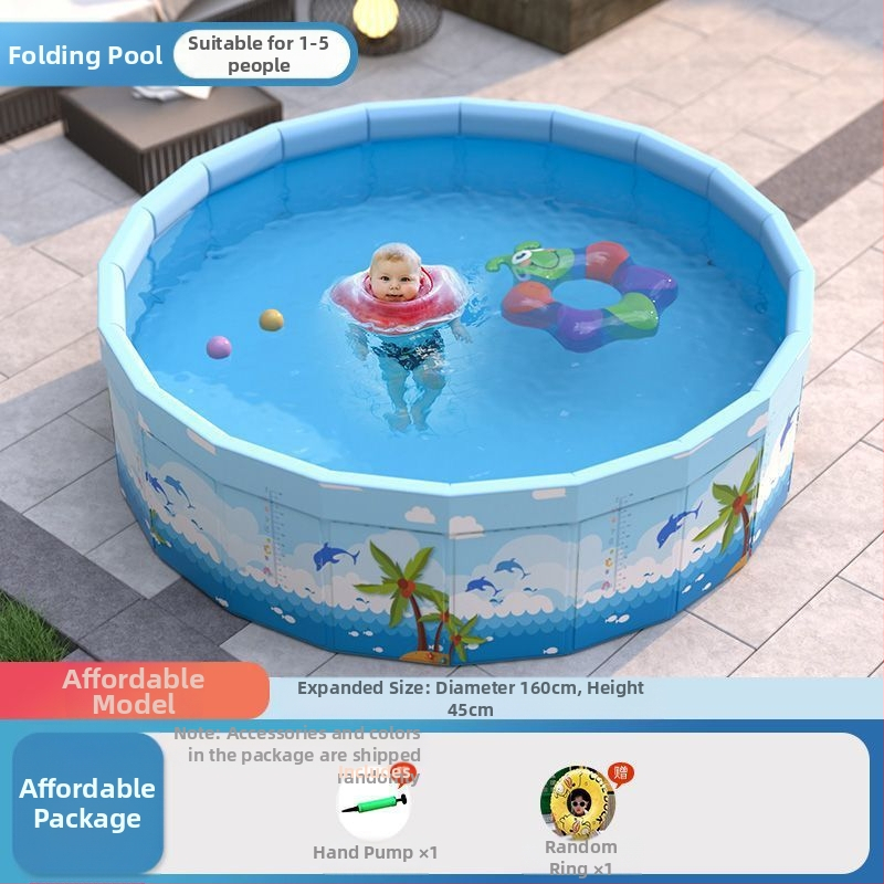 Vaikų buitinis baseinas Nepripučiamas suaugusiųjų kūdikių didelis lauko lauko sulankstomas baseinas plaukimo kibiras