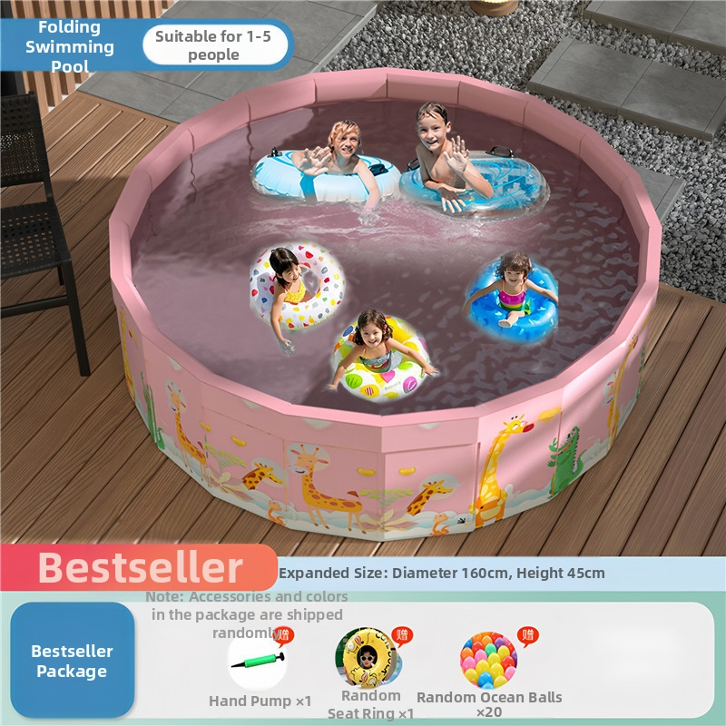 Vaikų buitinis baseinas Nepripučiamas suaugusiųjų kūdikių didelis lauko lauko sulankstomas baseinas plaukimo kibiras